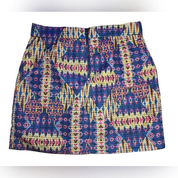 Sam Edelman Bohemian Rhapsody Metallic A-Line Mini Skirt, Womens 4 - Picture 4 of 9